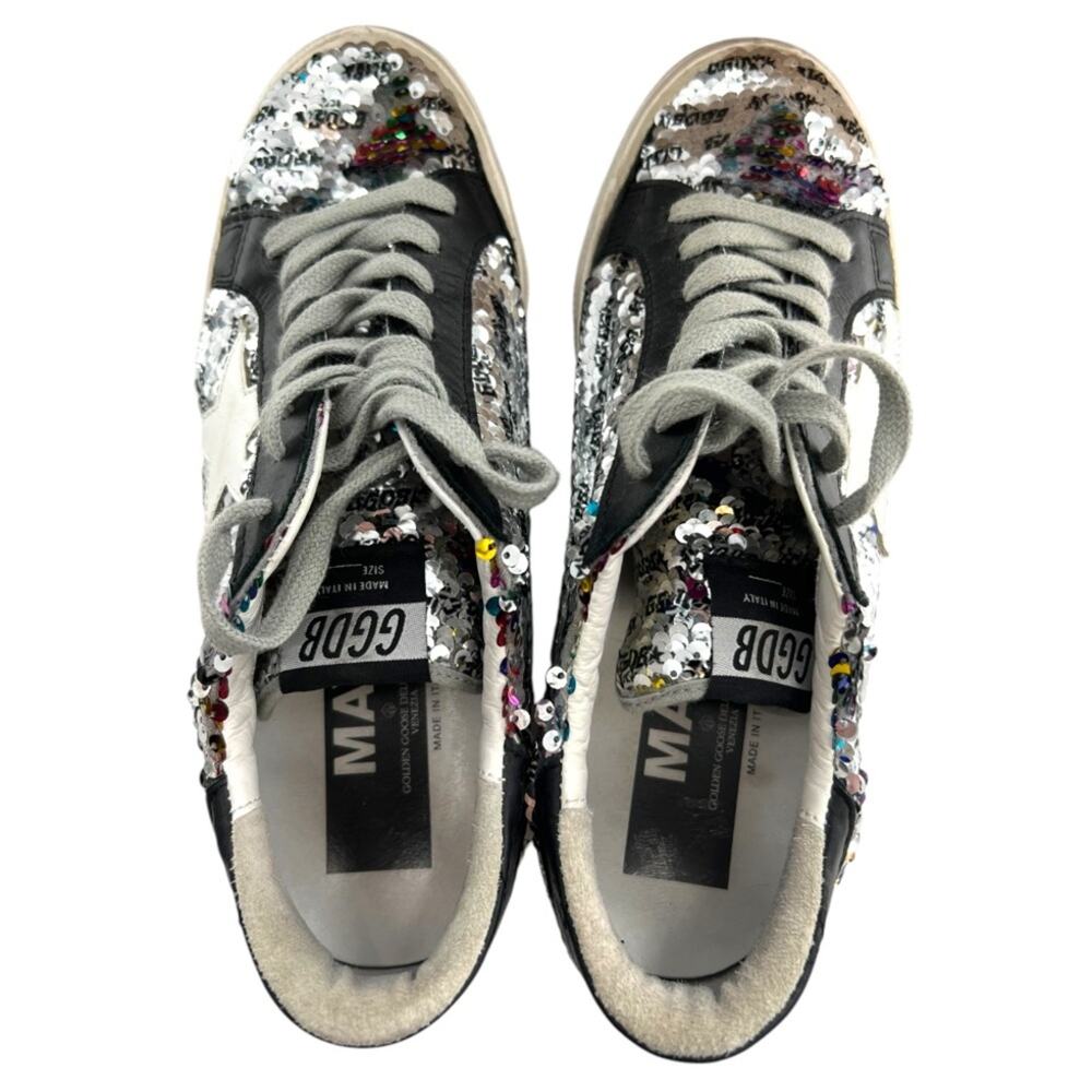 Golden goose may rainbow sequin flip low top sneakers  sz 40 - Picture 6 of 8
